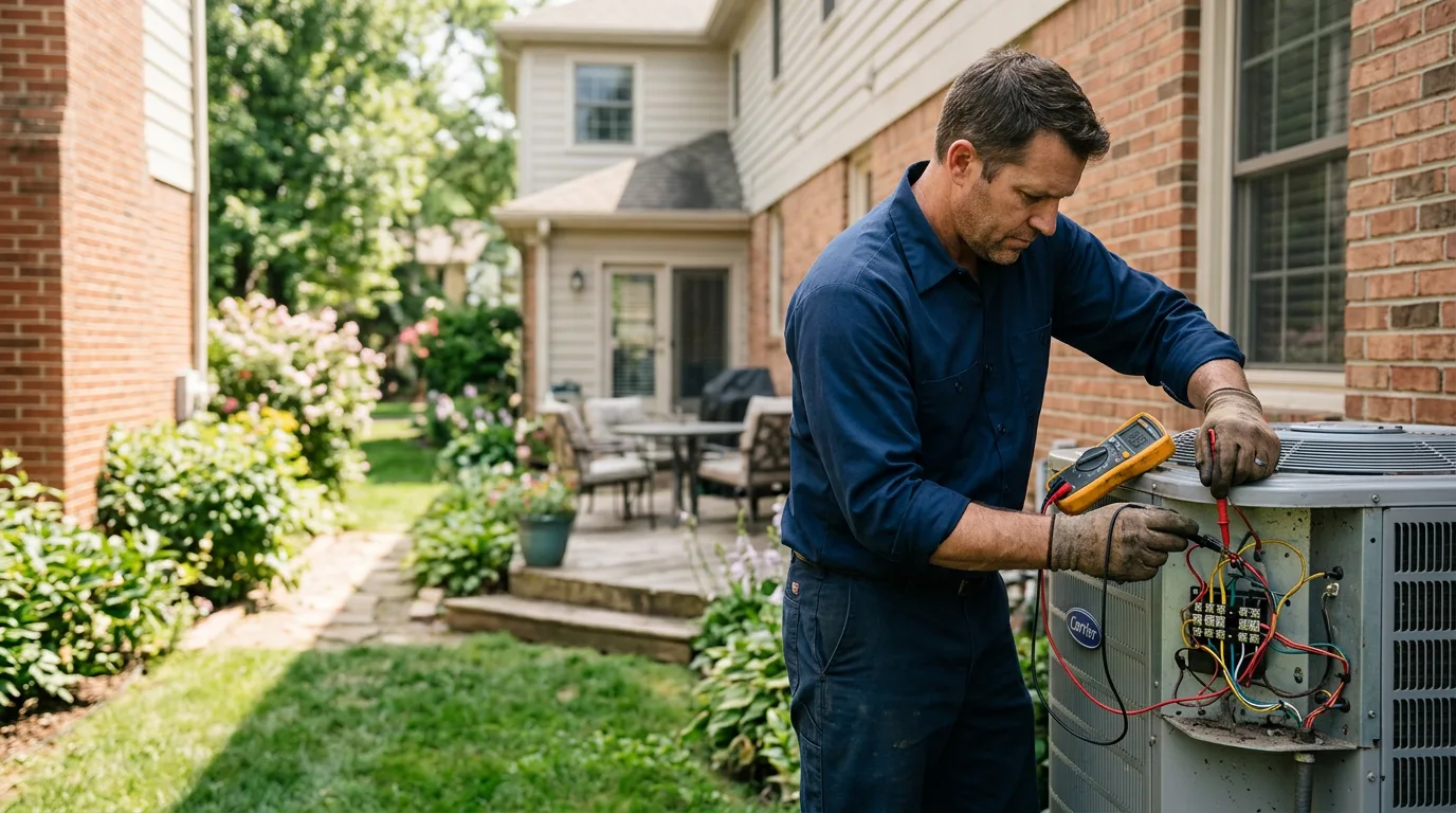 HVAC technician working near Auburn, AL